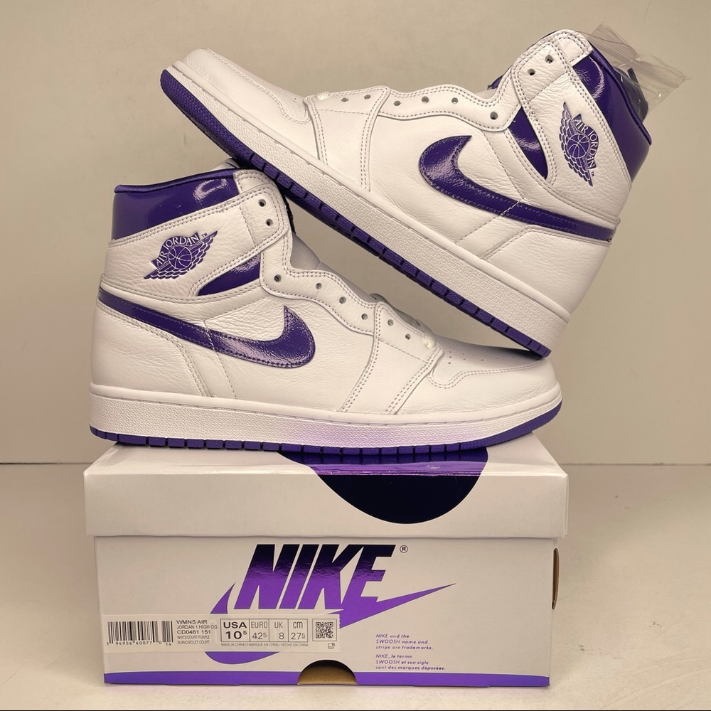 Nike Air Jordan 1 Retro High OG “Purple Metallic” - Picture 1 of 4